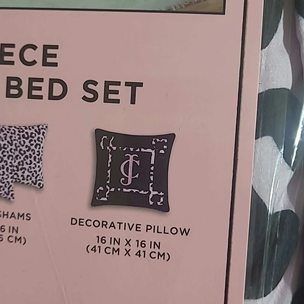 Juicy Couture Leopard Print Comforter Set - Queen